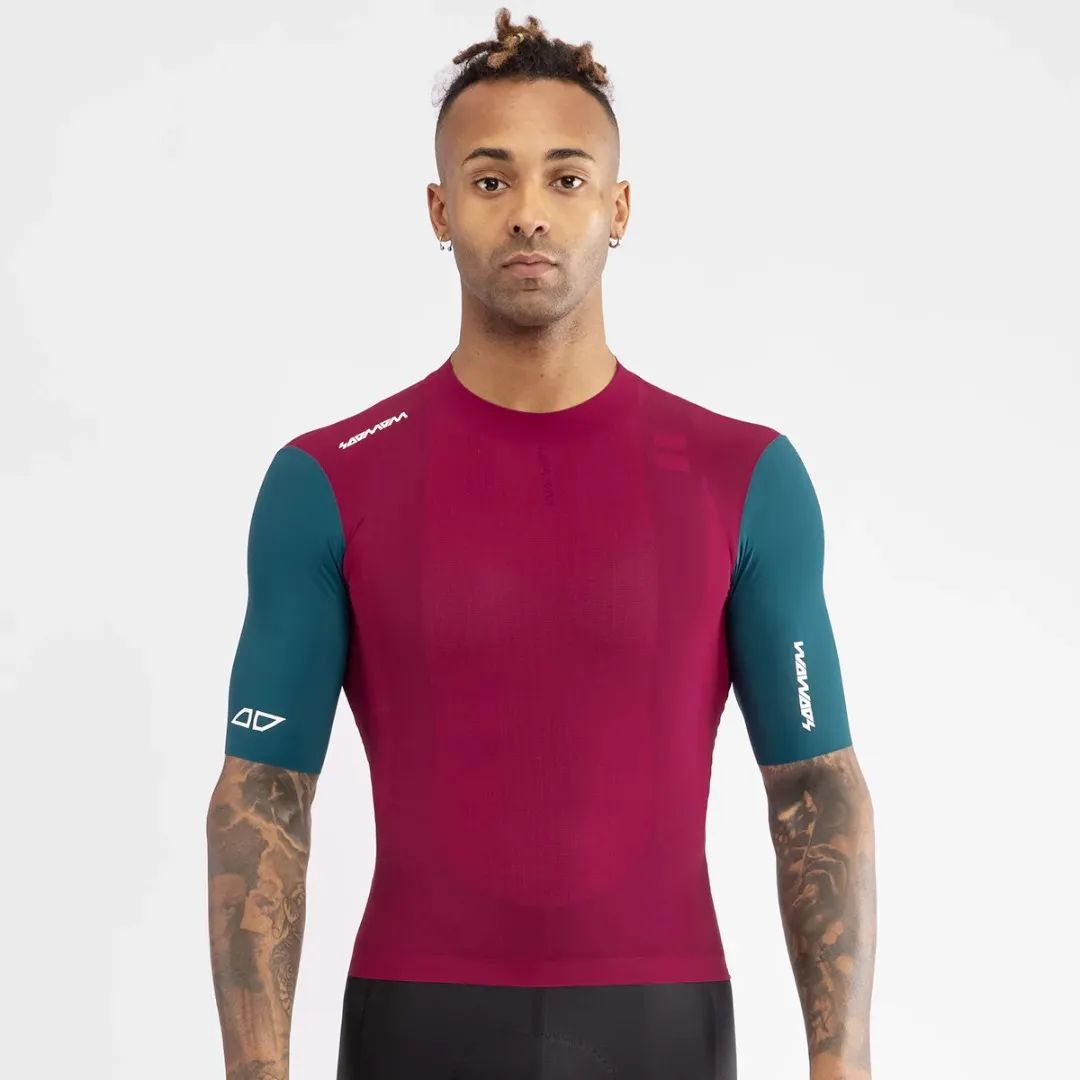 SOOMOM PRO LAB//S AERO JERSEY - WINE ROBE