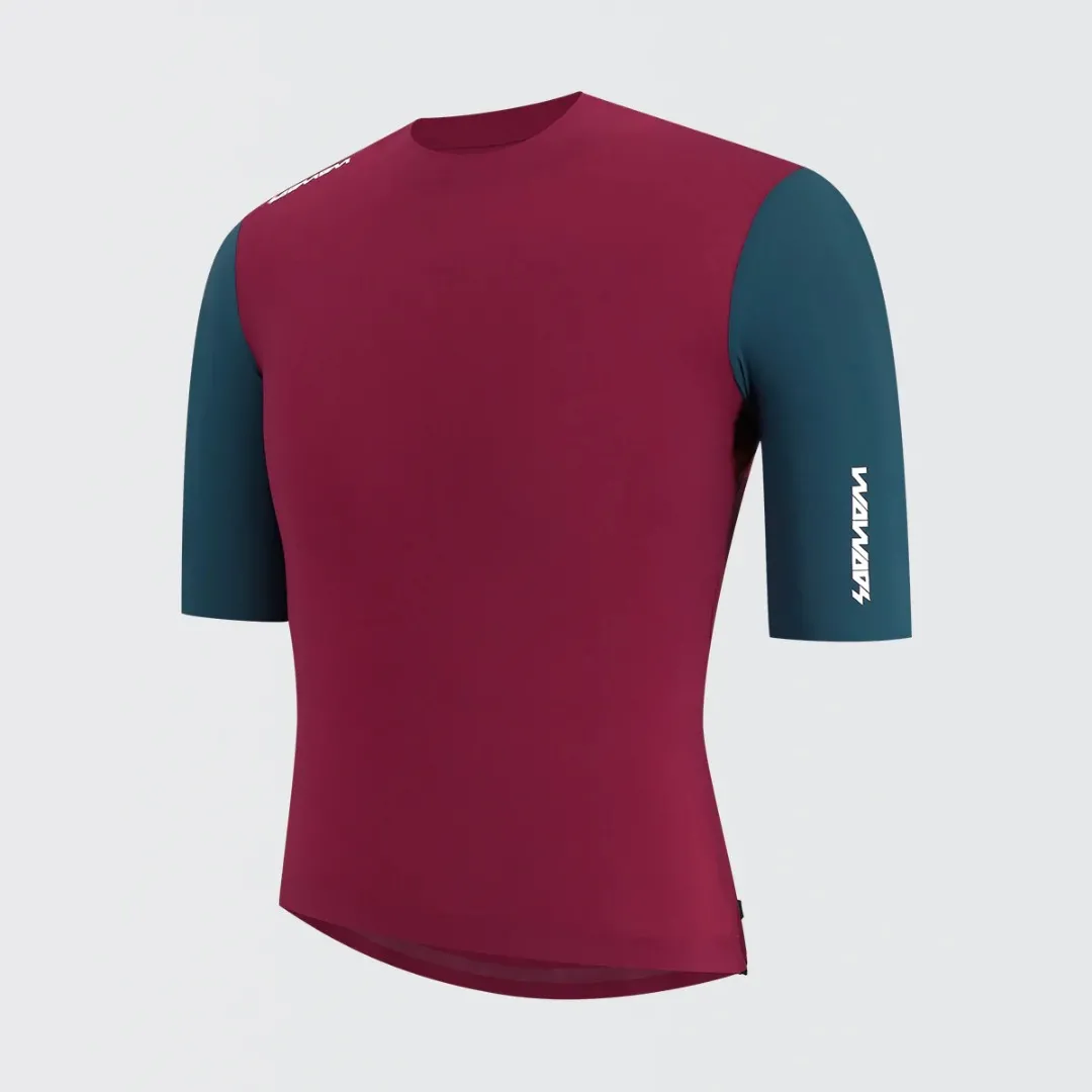 SOOMOM PRO LAB//S AERO JERSEY - WINE ROBE