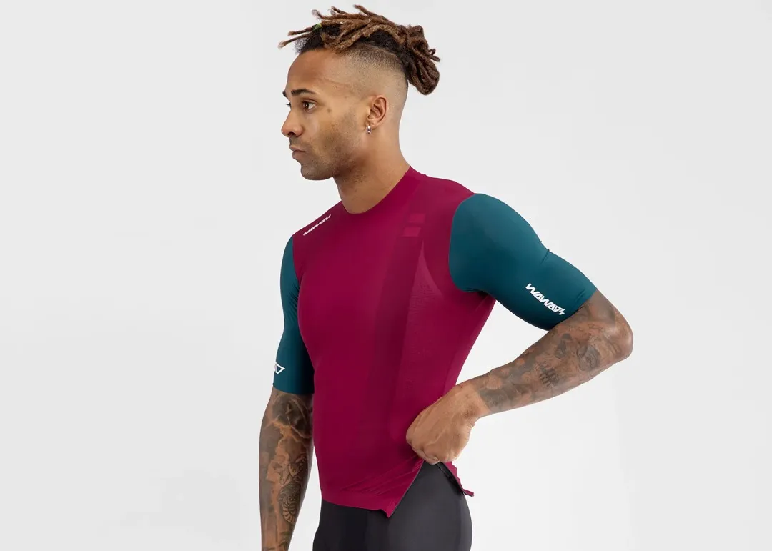 SOOMOM PRO LAB//S AERO JERSEY - WINE ROBE