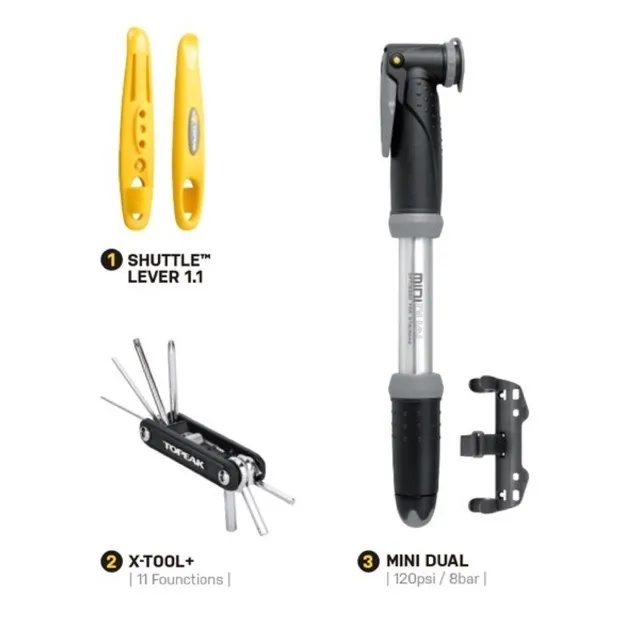 TOPEAK ESSENTIAL CYCLING ACCESSORY KIT