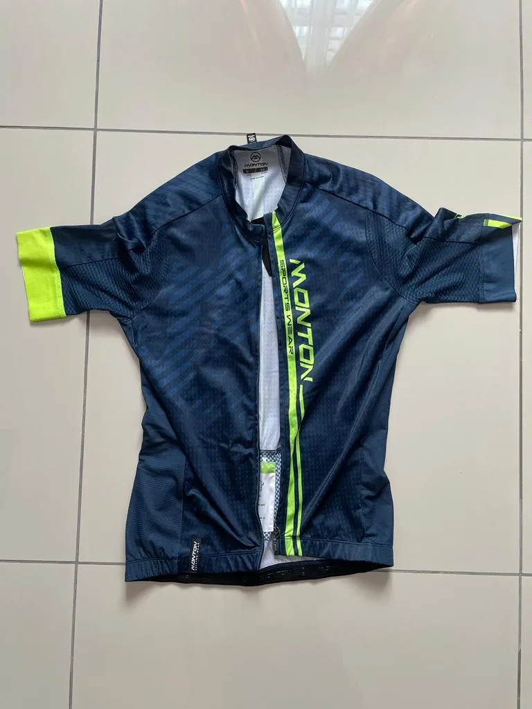 Monton Mens short sleeve cycling jersey