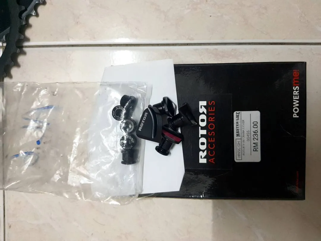 Rotor Aero chainring Full set( 53,39&amp;36) aero bolt kit 9100