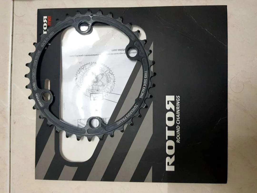Rotor Aero chainring Full set( 53,39&amp;36) aero bolt kit 9100