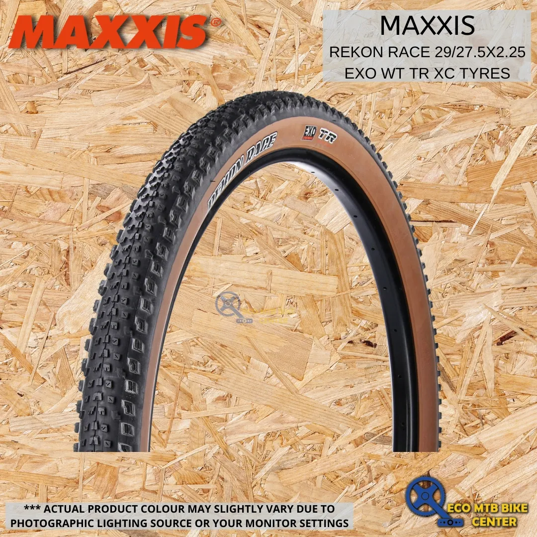 MAXXIS Rekon Race EXO/TR/SkinWall 60 TPI 29/27.5X2.25  Tubeless Foldable MTB Tyre