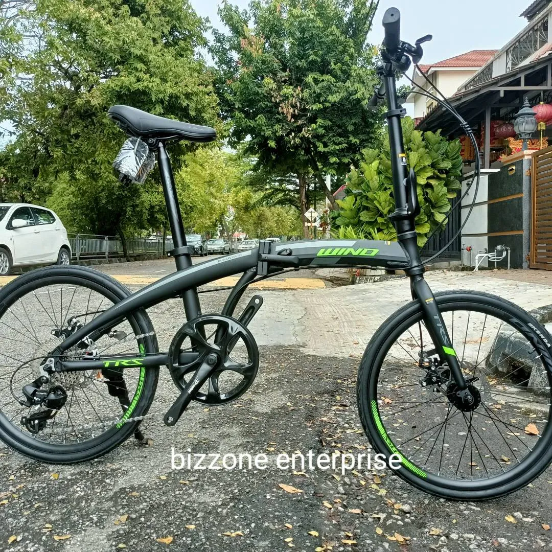 20â€ Trs wind folding bike 8sp shimano gear
