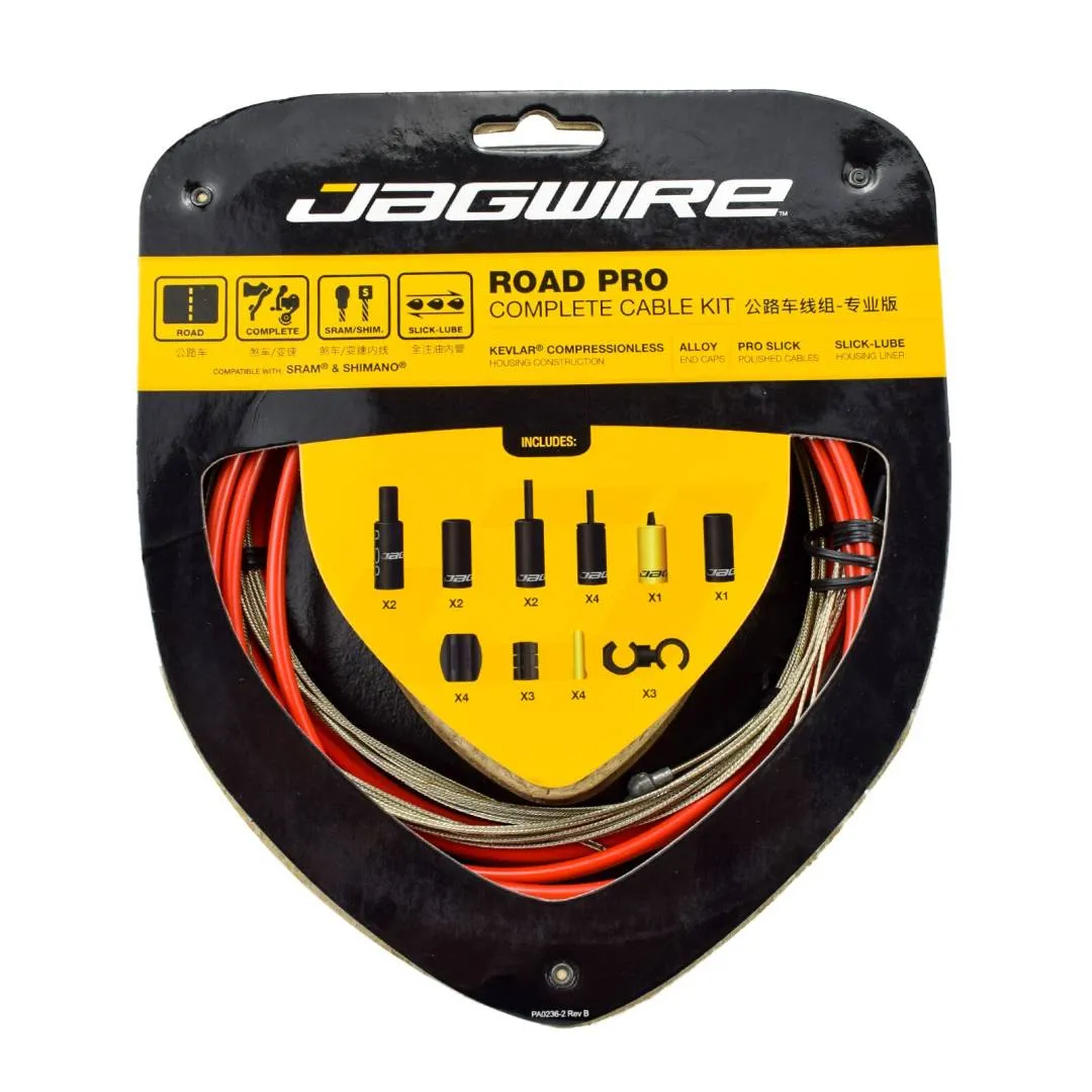Jagwire Road Pro Complete Cable Kit Rb Housing