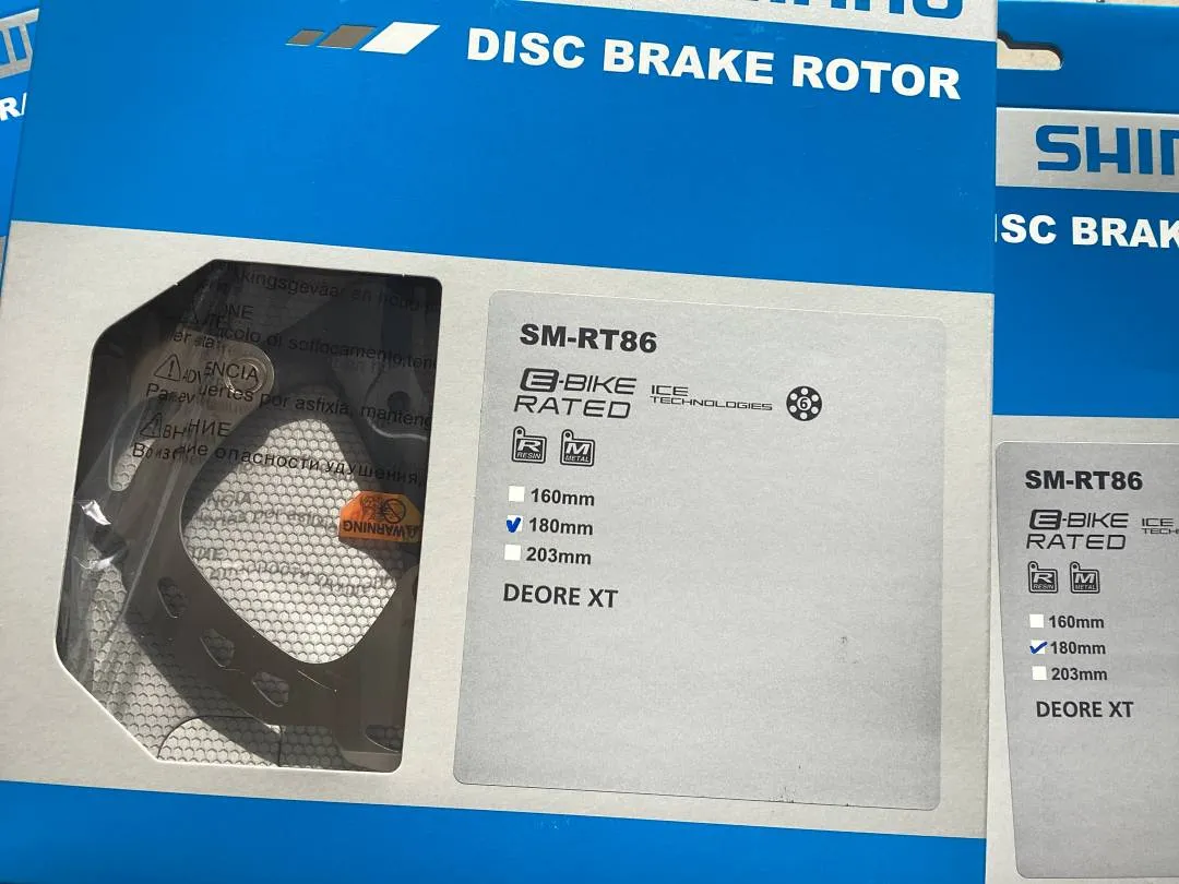 Shimano Deore XT RT-86 - Ice Technology 1Set - 6bolt -180mm -- free courier