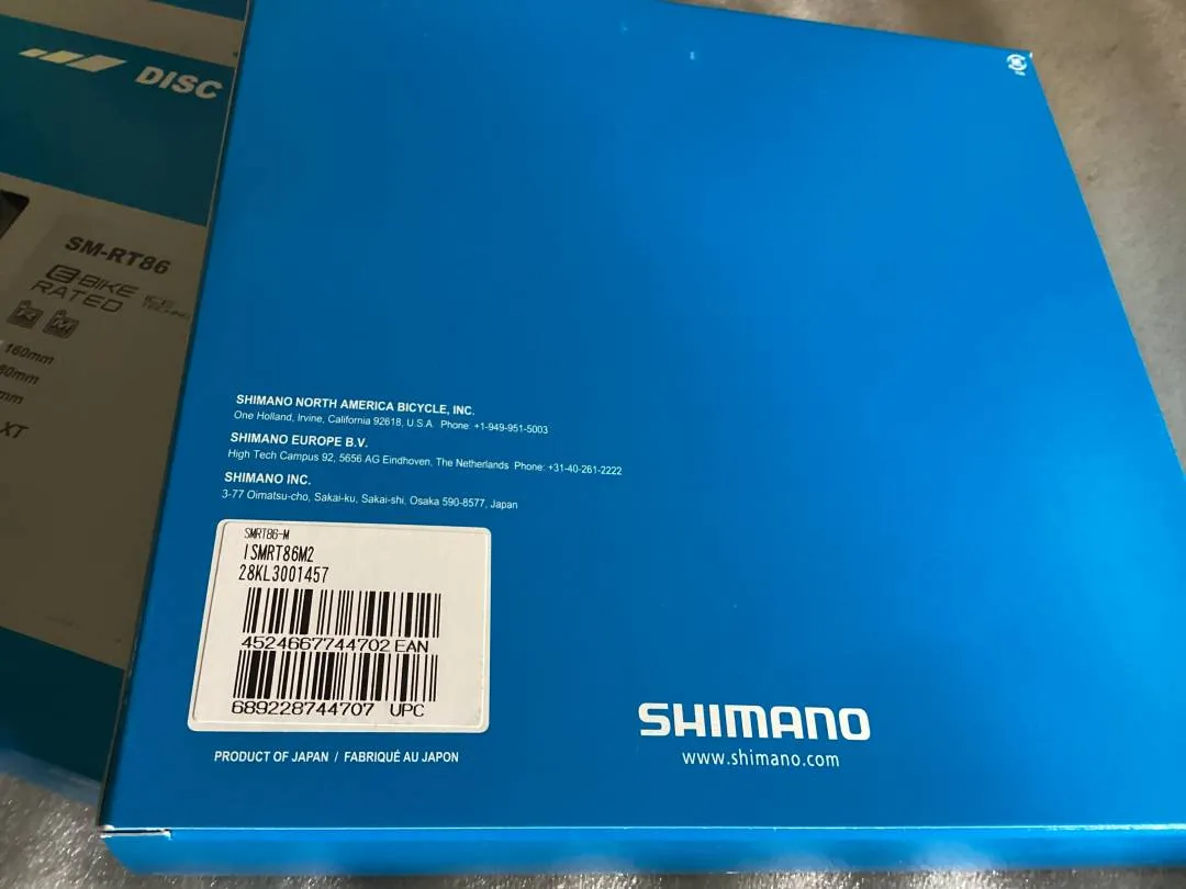 Shimano XT 180mm RT86 Ice-Tech 6-Bolt Disc Rotor | 1Pair @ free pos