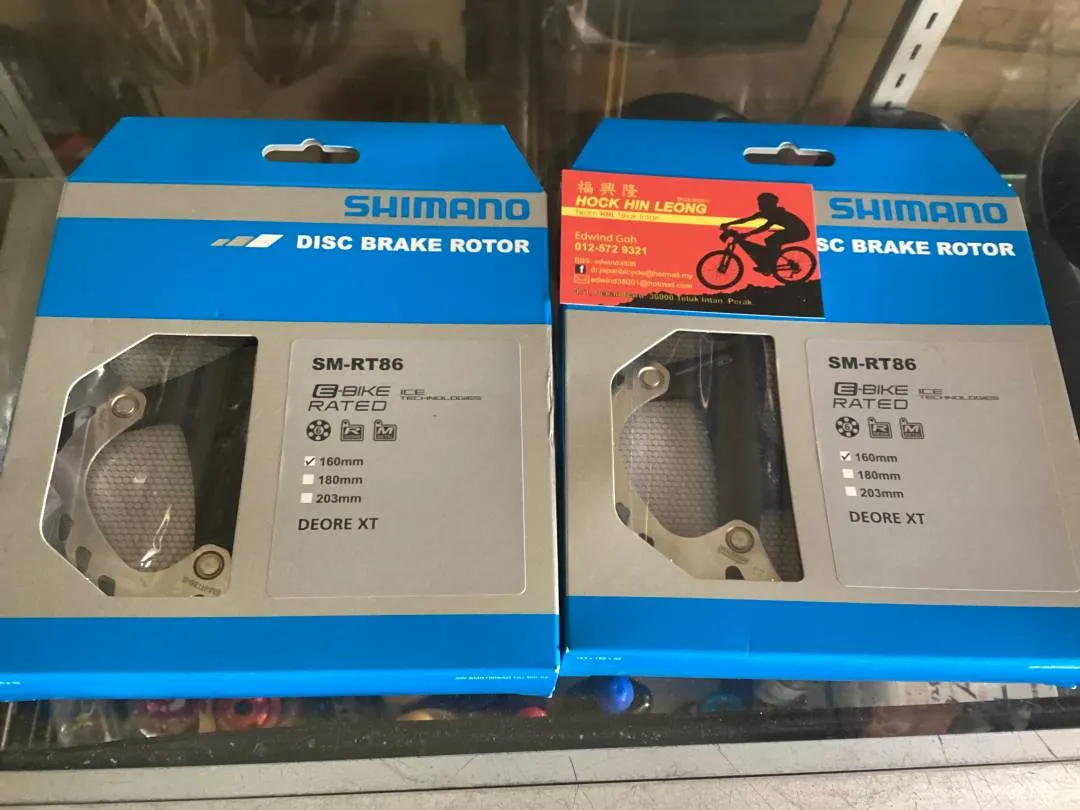 Shimano RT86 160mm XT Ice-Tech Rotor 6-Bolt / 1pair (free pos w.m)