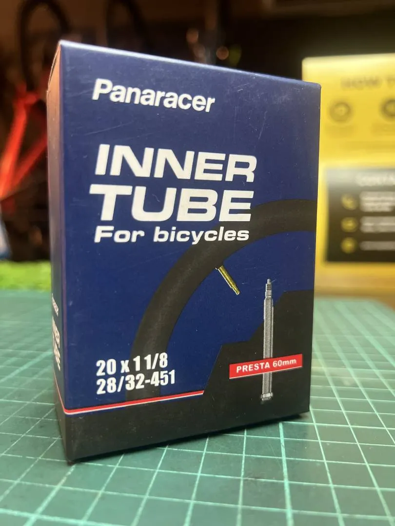 PANARACER TUBE 20X1 1/8 PRESTA VALVE 60MM FOLDING BIKE