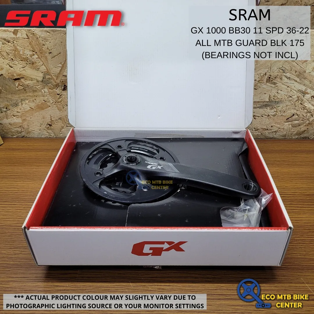 SRAM GX 1000 BB30 11 SPD 36-22 ALL MTB GUARD BLK 175 (BEARINGS NOT INCL)