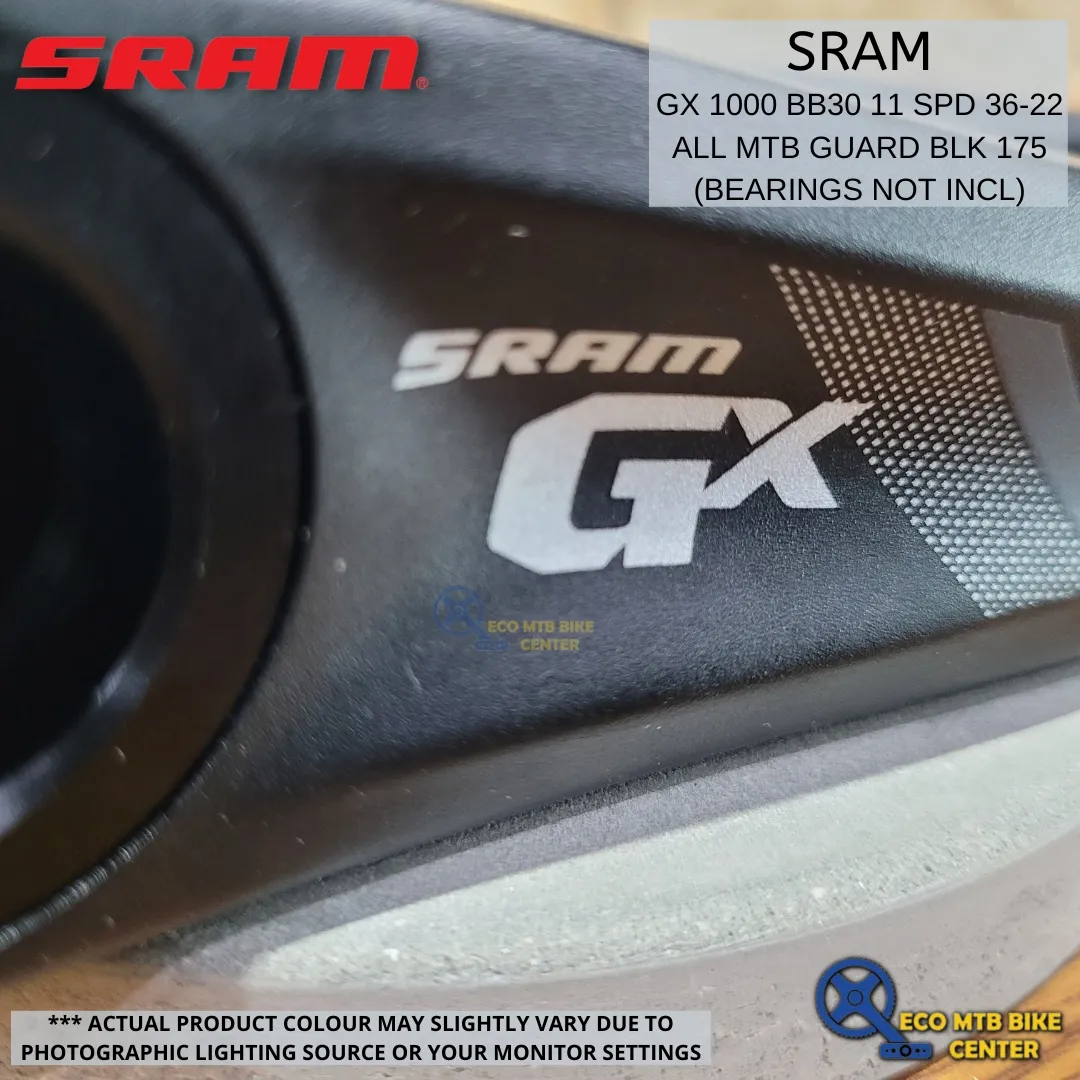 SRAM GX 1000 BB30 11 SPD 36-22 ALL MTB GUARD BLK 175 (BEARINGS NOT INCL)