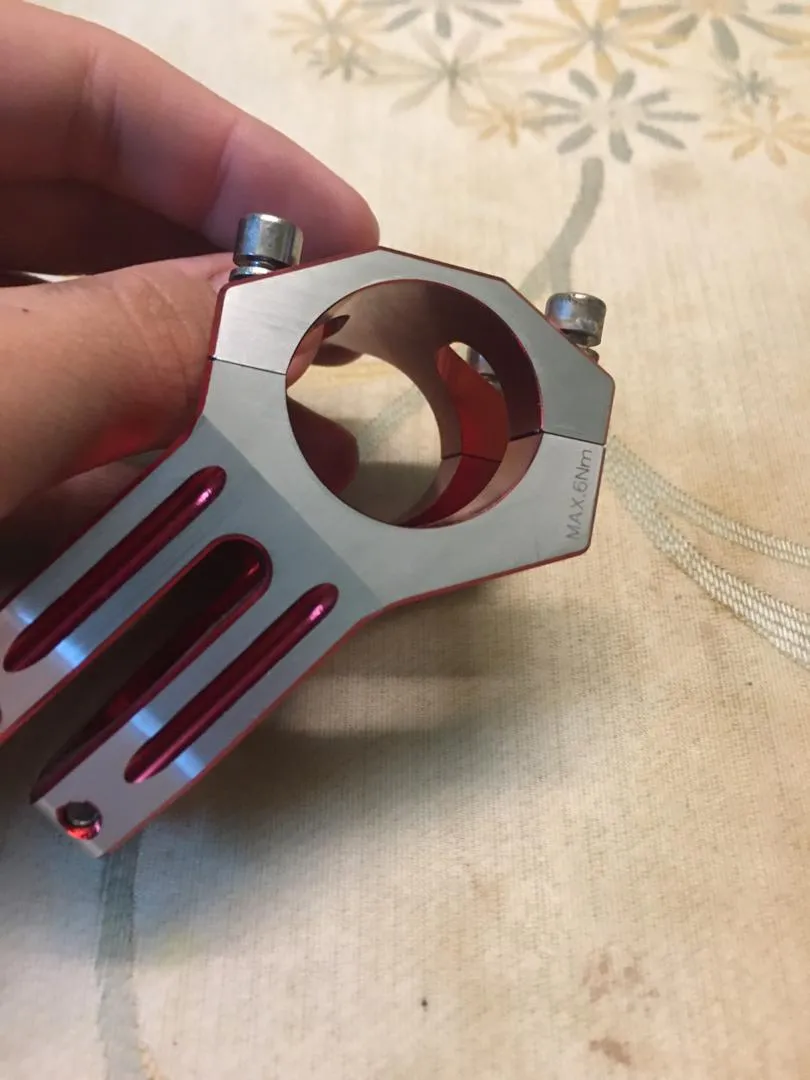 Red Chrome Funnduro Stem