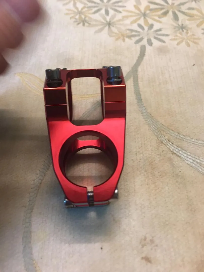 Red Chrome Funnduro Stem