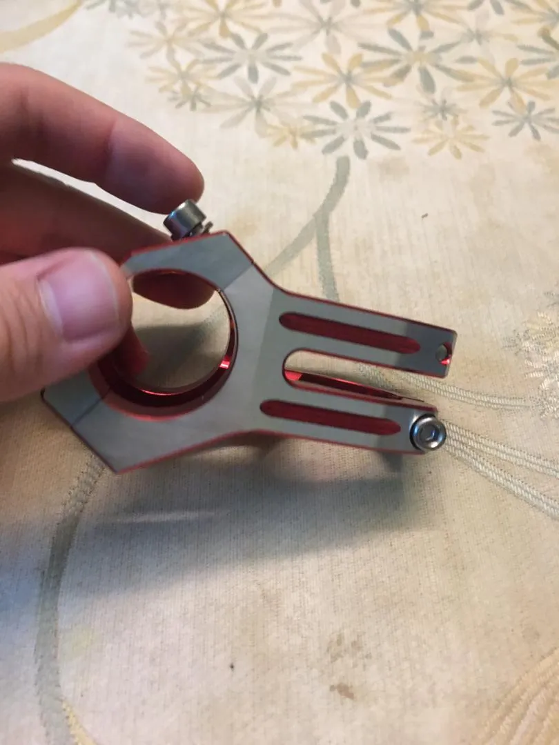 Red Chrome Funnduro Stem