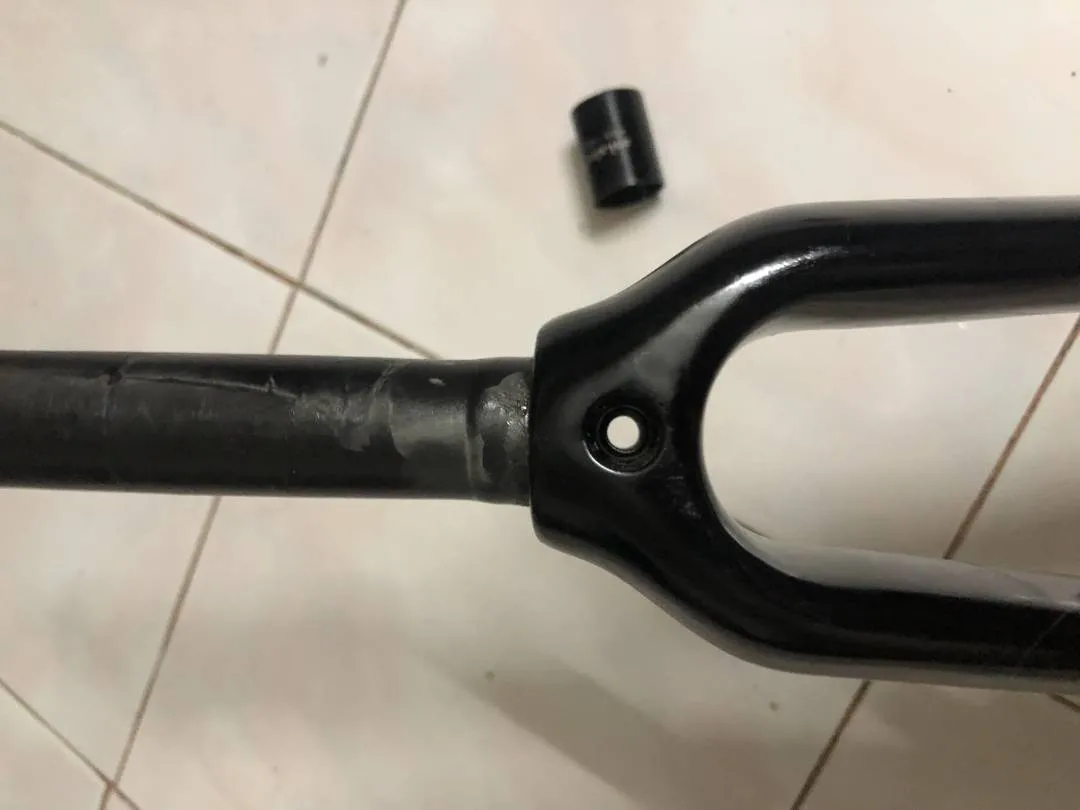 (sold) 1inch 25.4mm FULL CARBON fork steerer