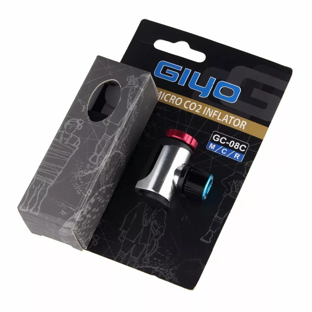 GIYO CO2 PUMP INFLATOR Kit Compressed Air Pump Head Unit MTB RB Bicycle Compatible Basikal| Topeak B