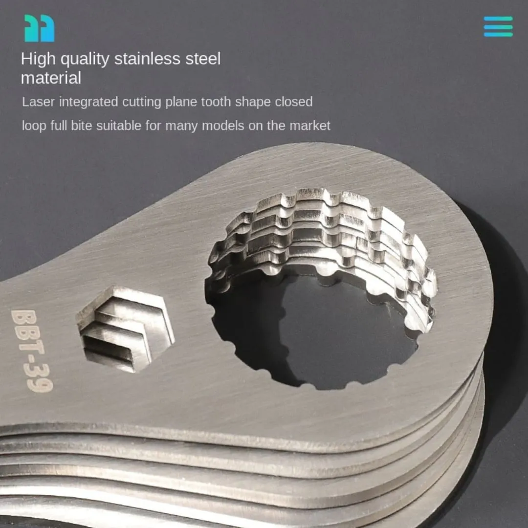 LEBYCLE Bicycle BB Bottom Brackets Wrench 50mm Bike Sprocket Wheel T47  Repair Tool Spanner