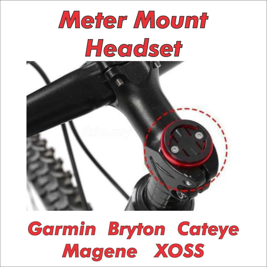 Bryton Garmin Cateye Meter Mount bracket for Headset (Black)