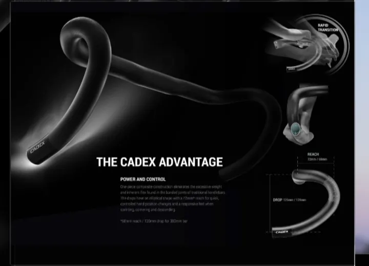 CADEX Race Super light One-Piece Carbon Handlebar 400mm