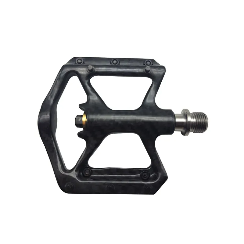 Kocevlo Pedal Ultra Light Bike Pedals Lightweight Carbon Fiber Platform Pedal Three Bearing MTB Bicy