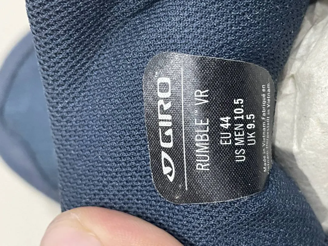 GIRO Rumble VR Clipshoes with clip pedals.