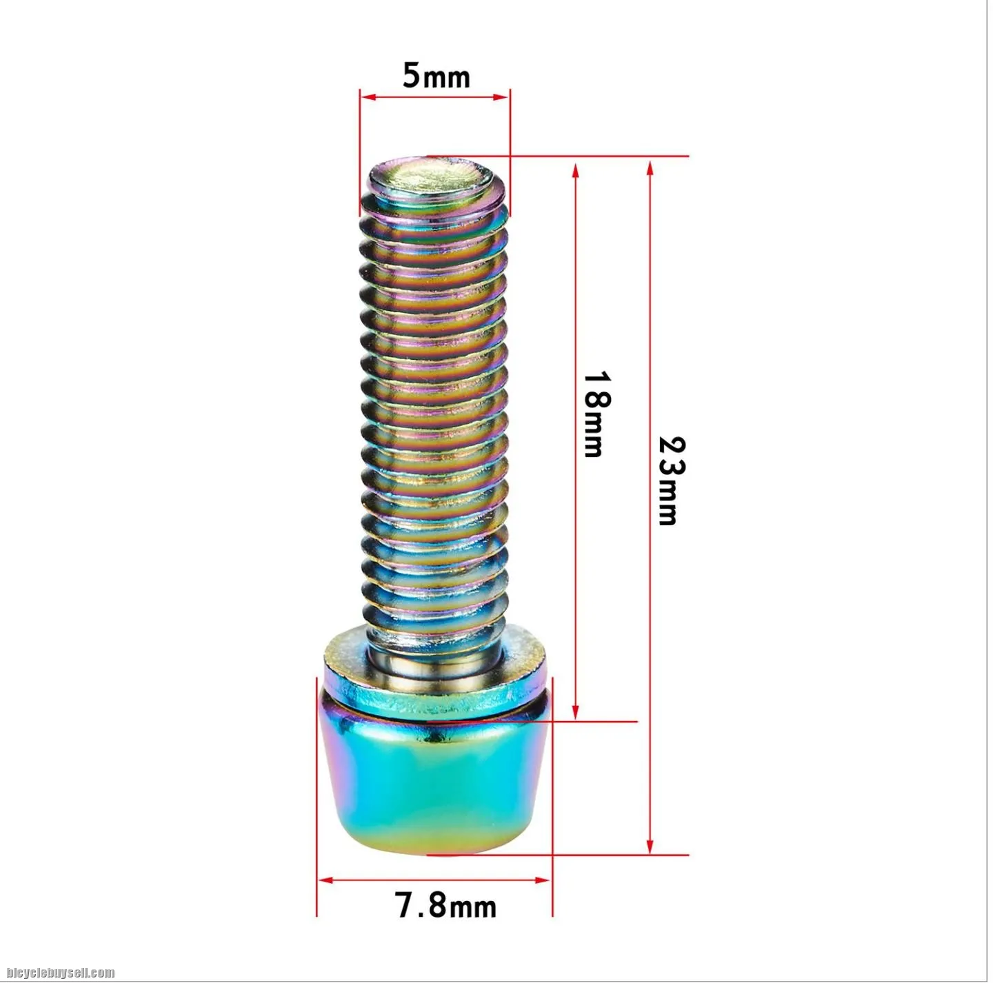 Cycling MTB RB Titanium Screw 5x18mm Stem 1 box = 6 pcs
