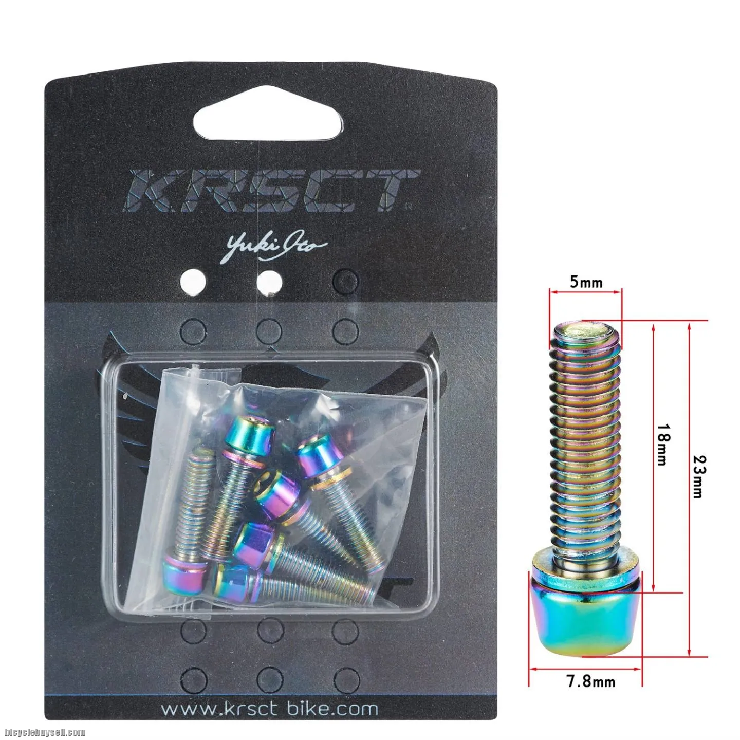 Cycling MTB RB Titanium Screw 5x18mm Stem 1 box = 6 pcs