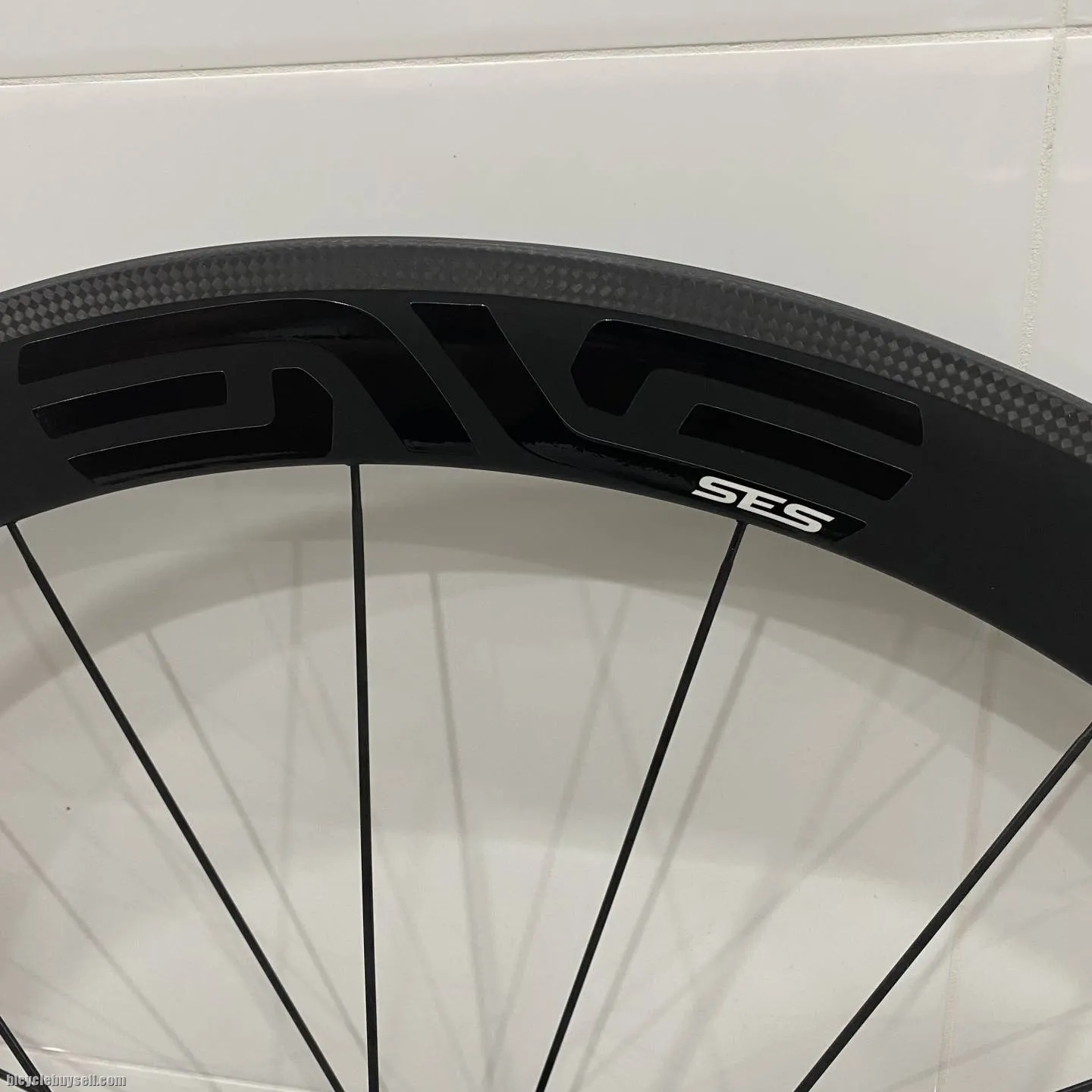 LAST UNIT Carbon Wheelset (w ENVE sticker) 45mm 1.5kg loud hub - NEW Free QR &amp; Brakepads