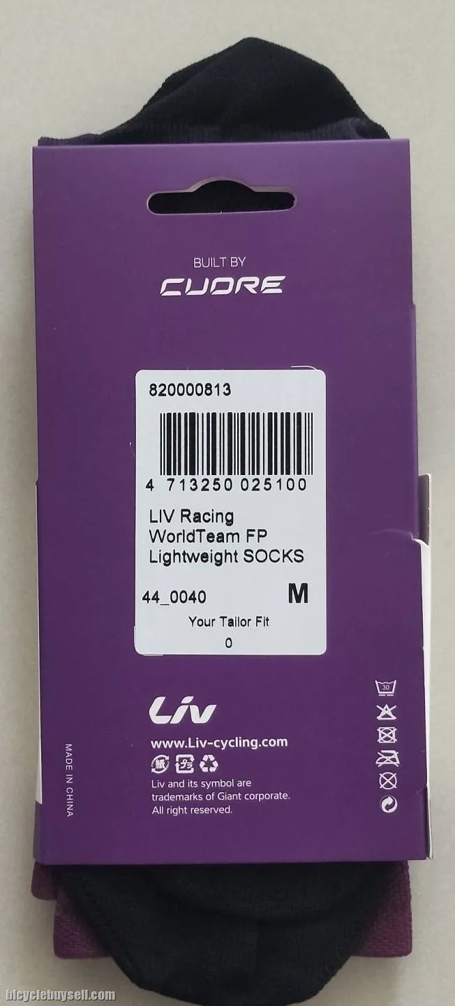 Liv World Racing Team Socks professional edition purple calf length