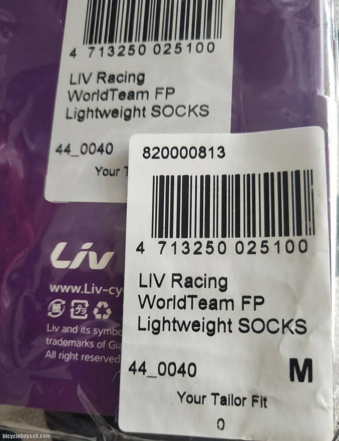 Liv World Racing Team Socks professional edition purple calf length