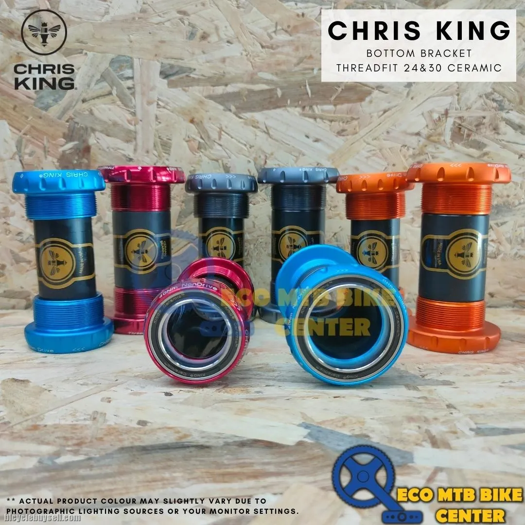 CHRIS KING Bottom Brackets Threadfit 24mm / 30mm Ceramic (without Fit Kit)