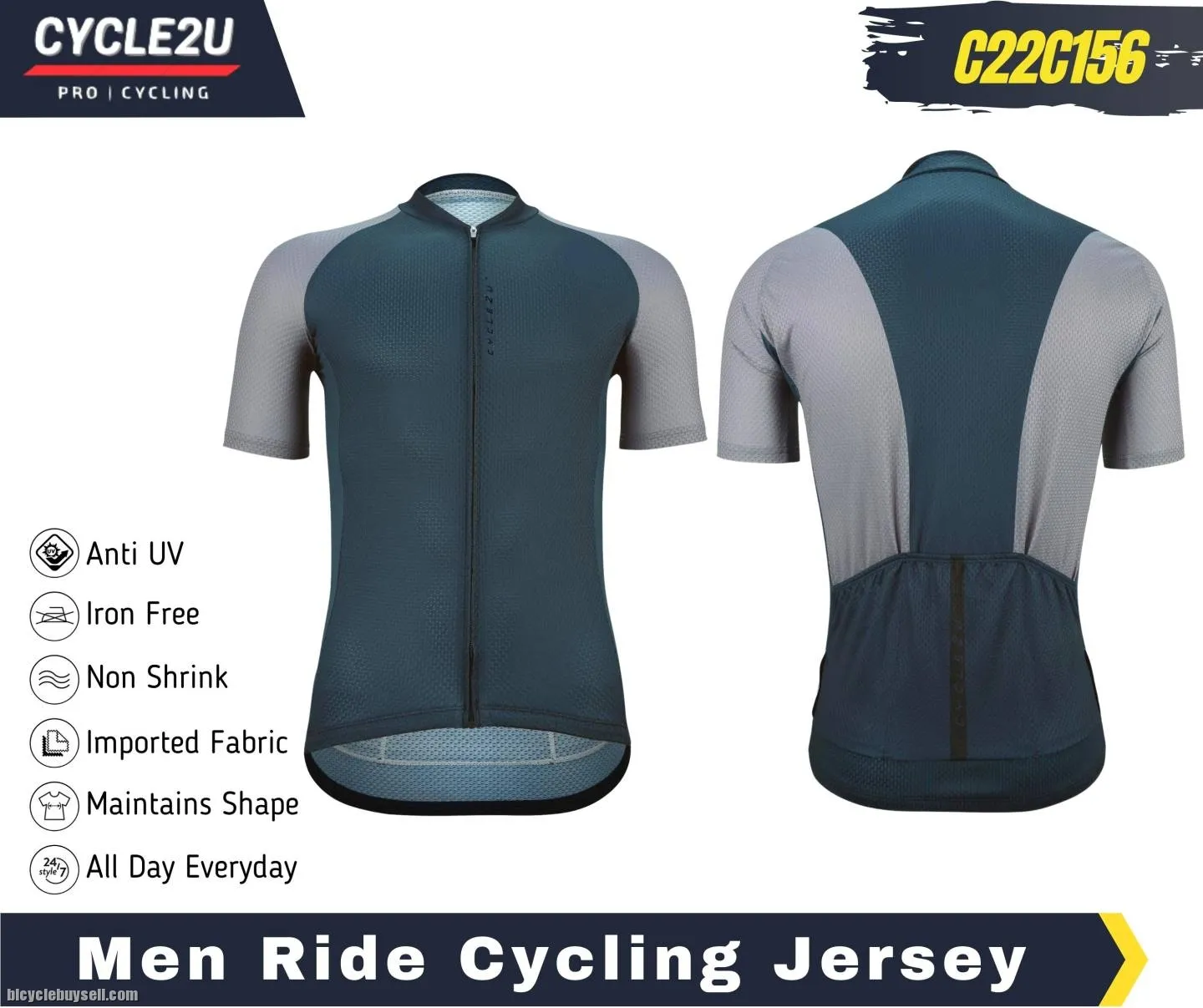 ðŸ”¥Ready StockðŸ”¥CYCLE2U Men Cycling Jersey Men Baju Basikal