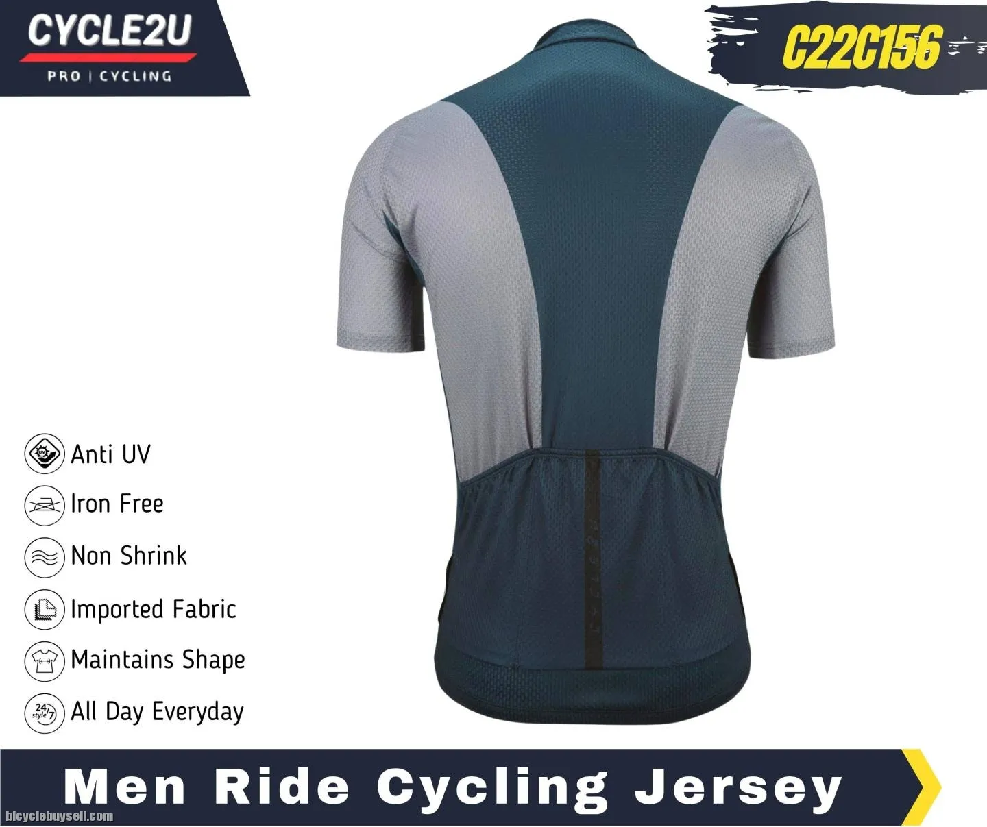 ðŸ”¥Ready StockðŸ”¥CYCLE2U Men Cycling Jersey Men Baju Basikal