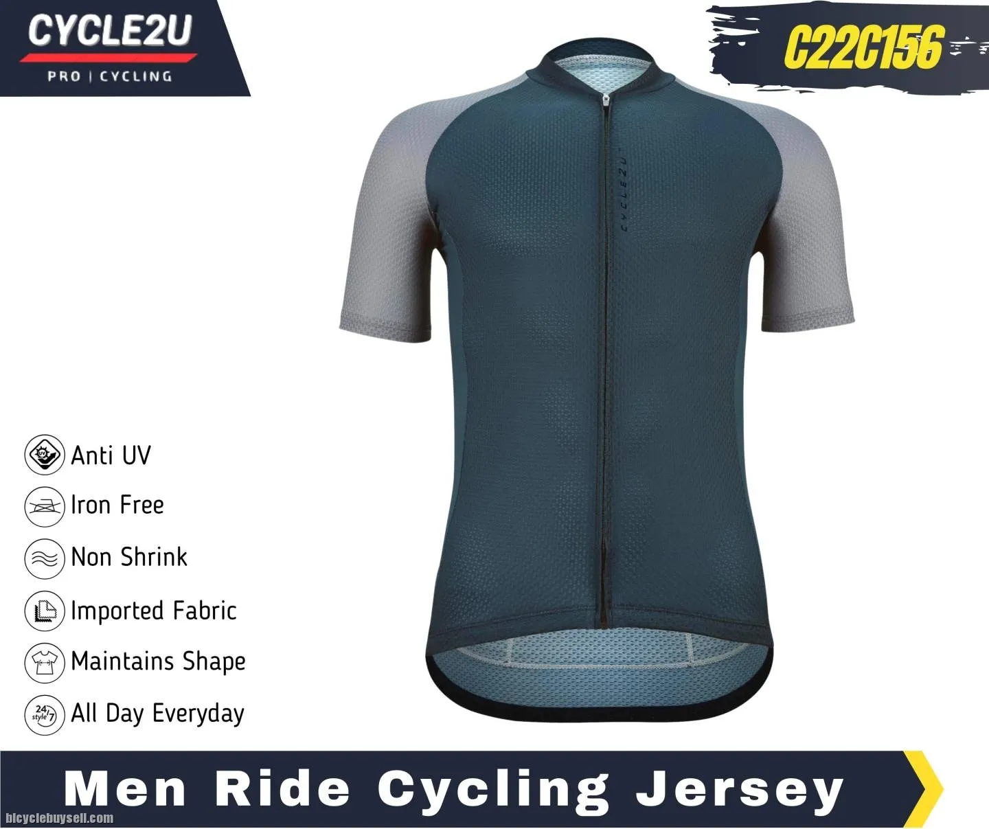 ðŸ”¥Ready StockðŸ”¥CYCLE2U Men Cycling Jersey Men Baju Basikal