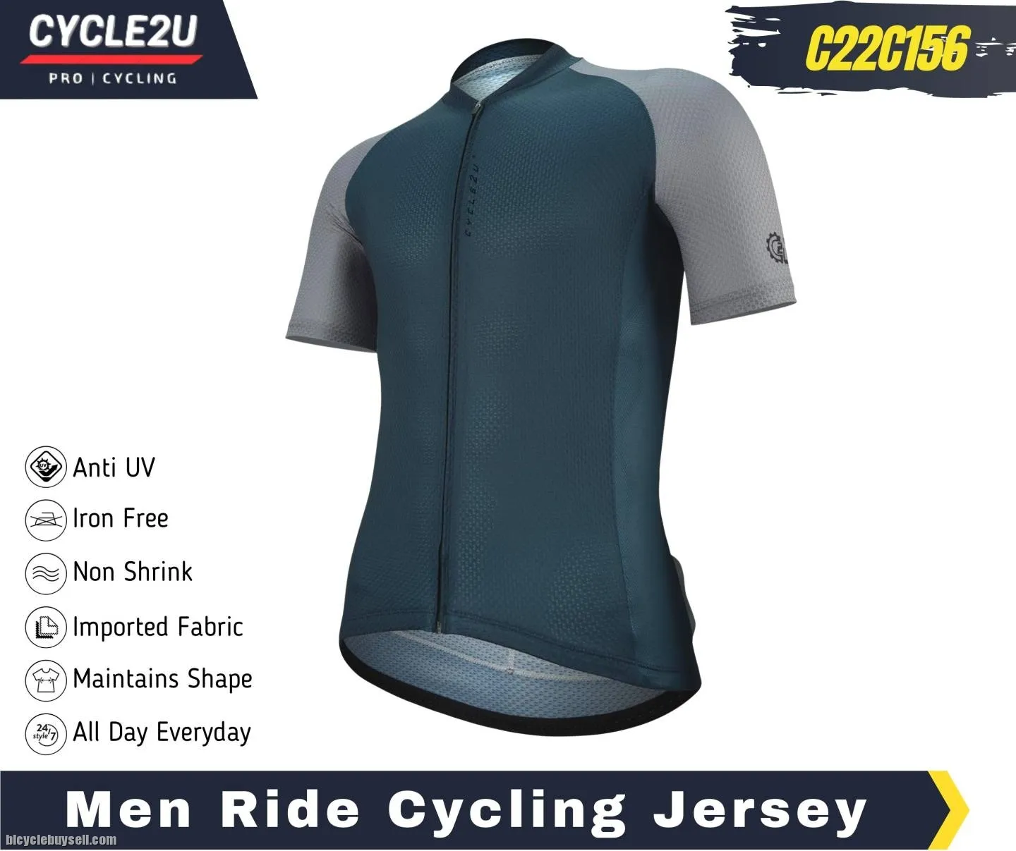 ðŸ”¥Ready StockðŸ”¥CYCLE2U Men Cycling Jersey Men Baju Basikal