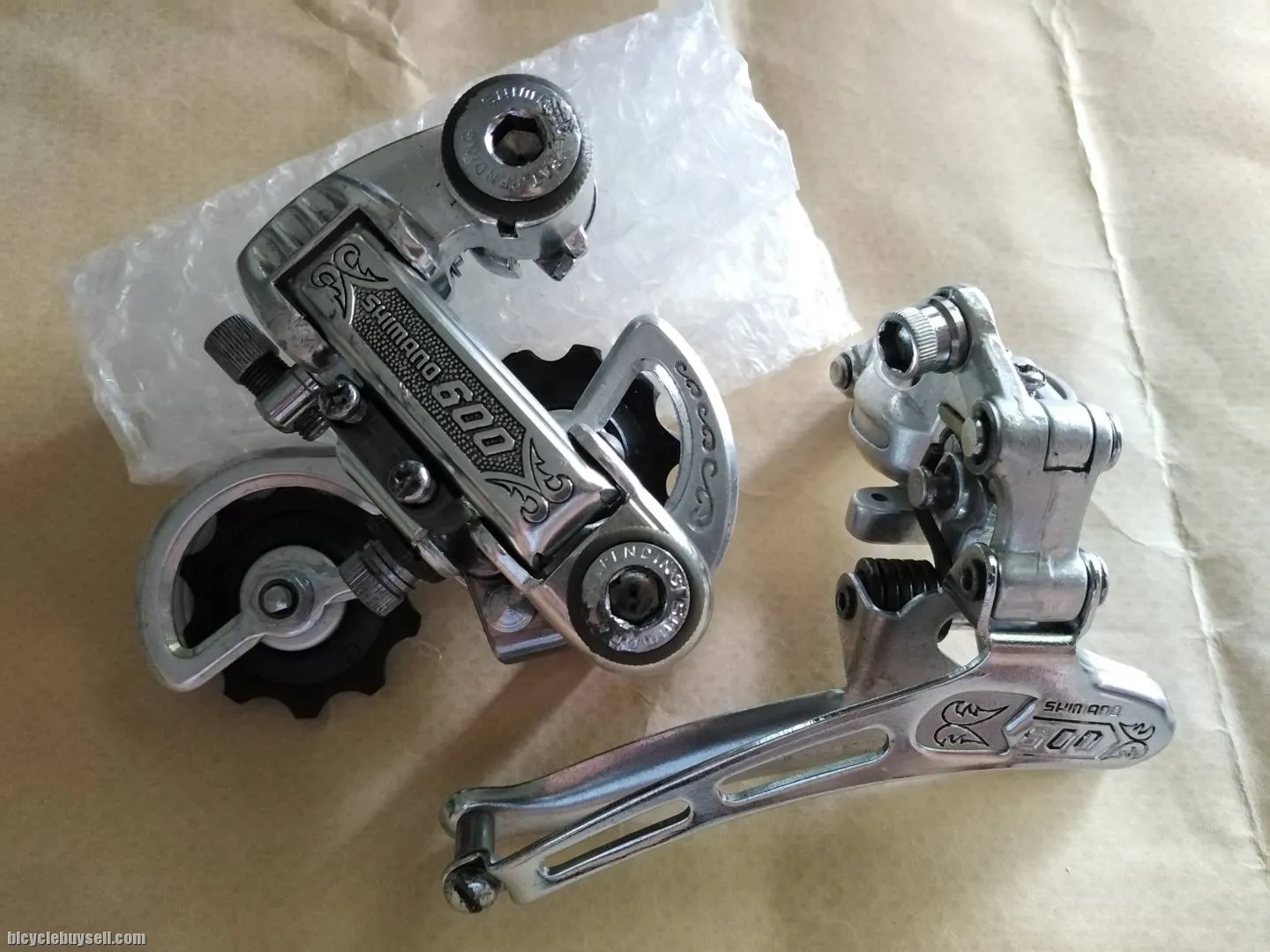 Shimano 600 Arabesque Rear &amp; Front Derailleur Vintage