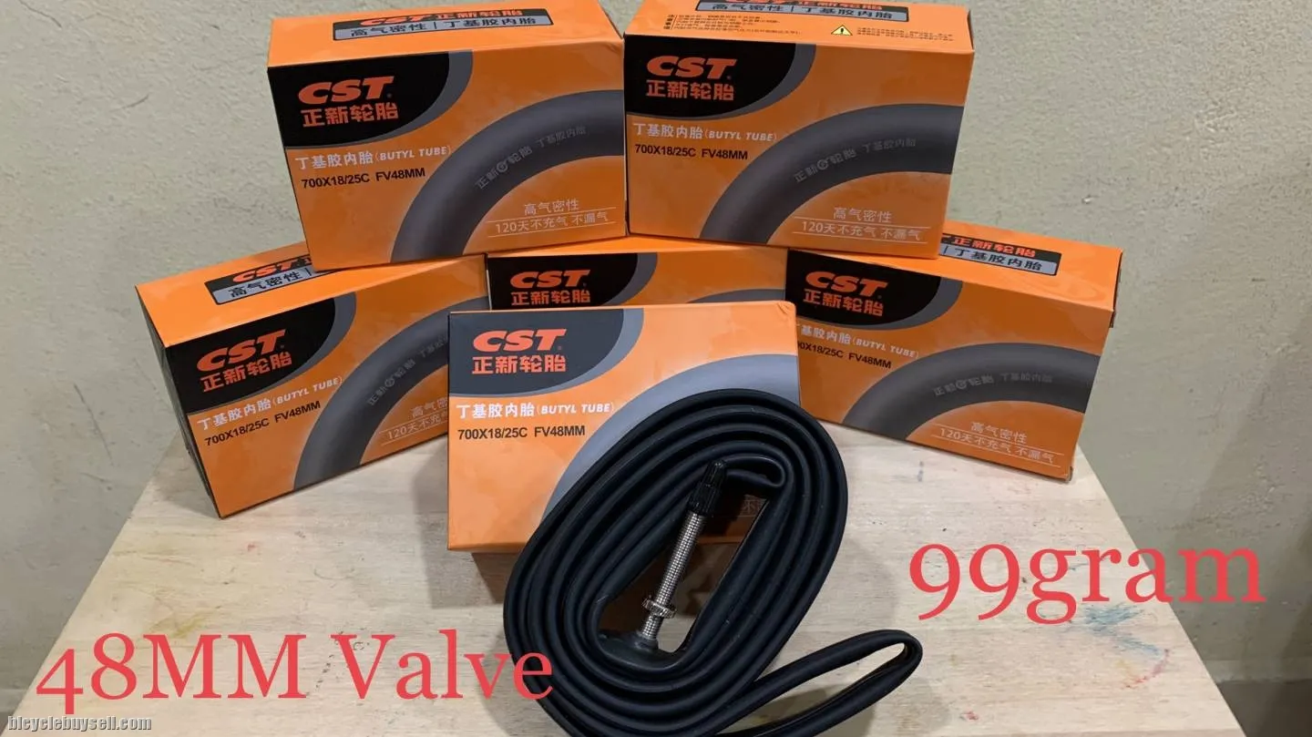 CST Road Bike Tube 700x18/25C FV48, FV60mm &amp; FV80mm (Presta)