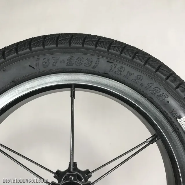 12" Aluminium Alloy Rim Inflatable Tube Tyre