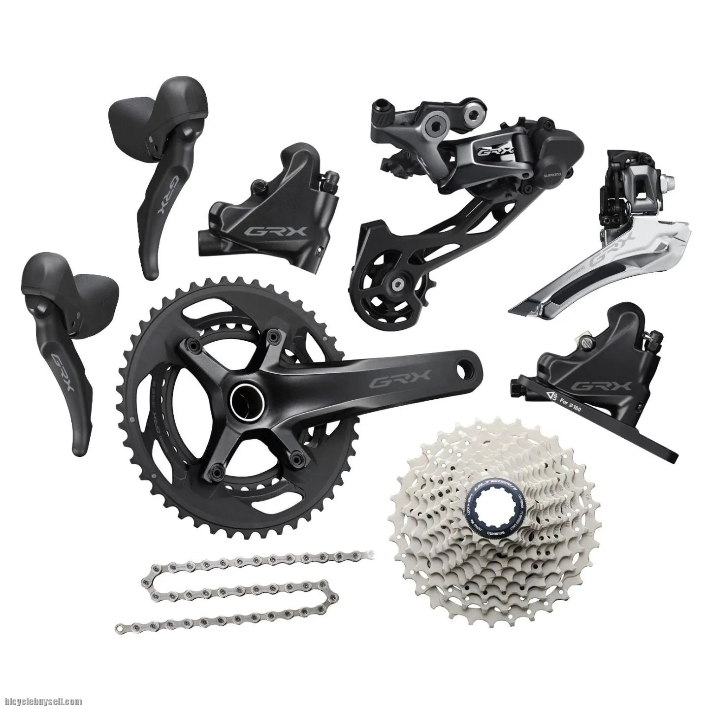 Shimano Grx600 Gravel Hydraulic Disc Brake Groupset 2 X11 Cyclocross