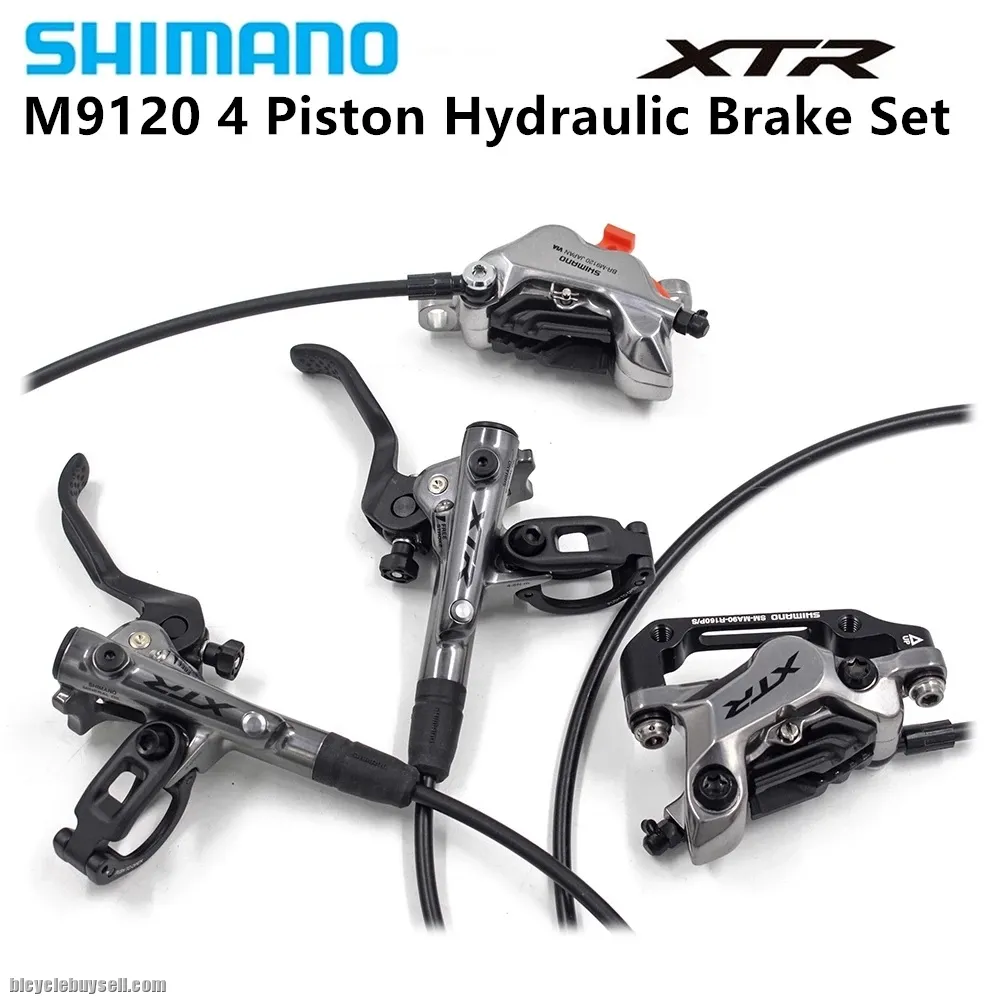 Shimano XTR BR-M9120 M9100 4-Piston Hydraulic Disc Brake Set Front+Rear