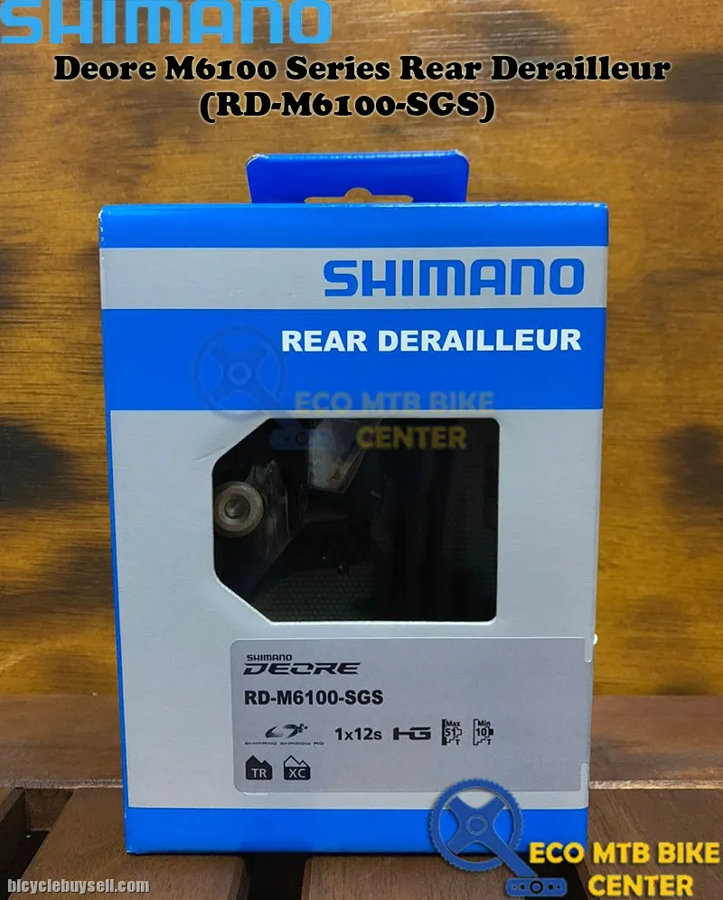 SHIMANO Deore 12S M6100 Rear Derailleur + Shifting Lever (RD-M6100-SGS) + (SL-M6100-R)