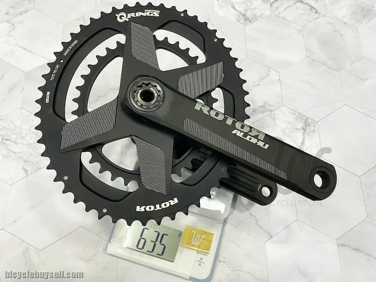 ROTOR ALDHU DM CRANKSET KIT Crankarm Chainring (24MM) QRING 355g Superlight
