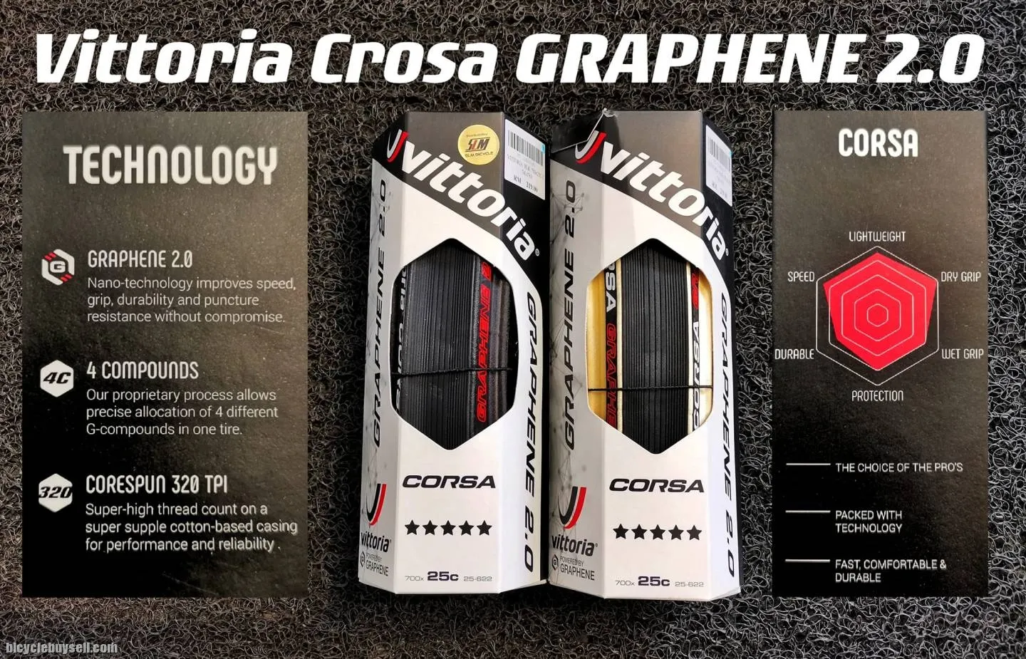 Vittoria Corsa 700x25c Graphene 2.0 Tire