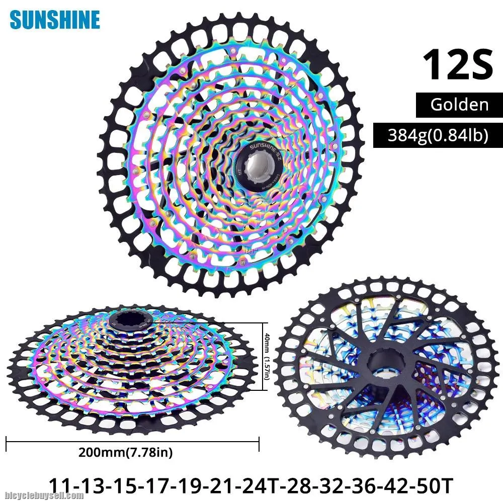 Sunshine SWTXO 12s 11s 11-50 Ultralight Cassette 11-50T 12 Speed 11 Speed Sprocket MTB HG Ultimate