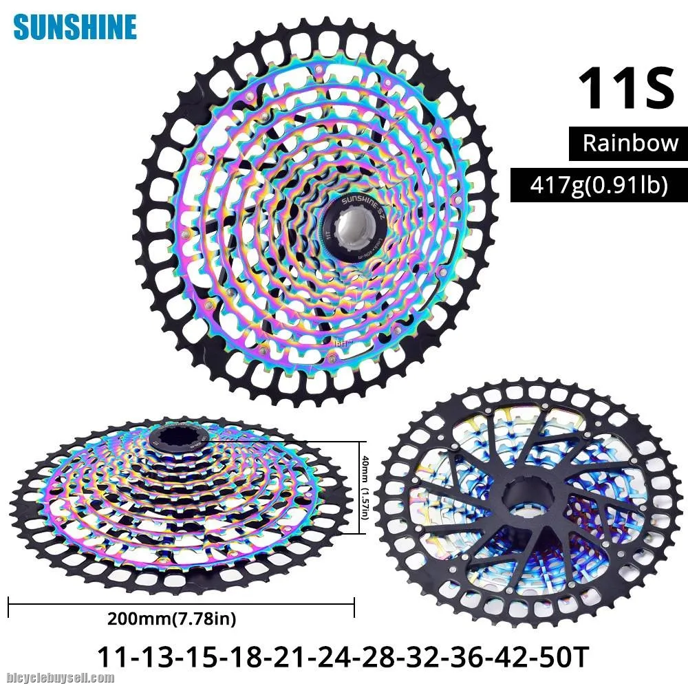 Sunshine SWTXO 12s 11s 11-50 Ultralight Cassette 11-50T 12 Speed 11 Speed Sprocket MTB HG Ultimate
