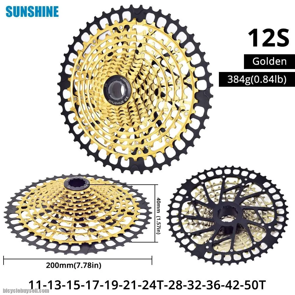 Sunshine SWTXO 12s 11s 11-50 Ultralight Cassette 11-50T 12 Speed 11 Speed Sprocket MTB HG Ultimate