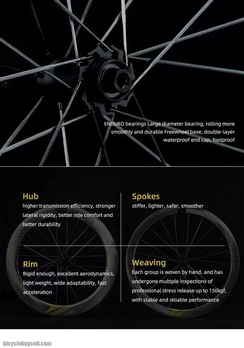 SCOM Ultra 45mm 49mm 67mm Carbon Fiber Wheelset | Winspace Hyper Spacex Cadex Exar