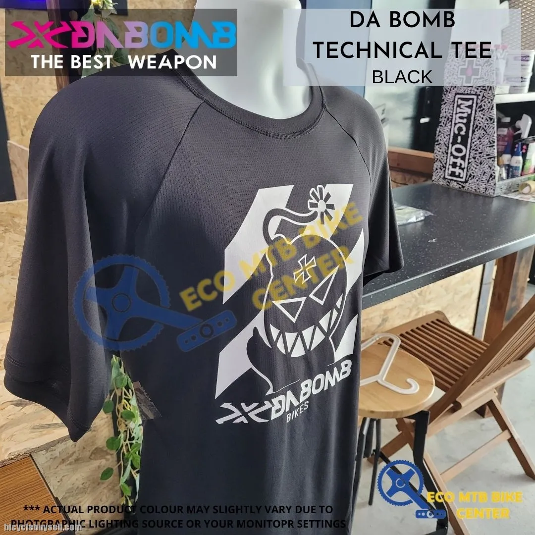 DA BOMB TECHNICAL TEE (NEW 2022) WHITE/BLACK