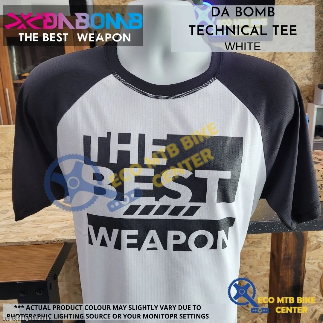 DA BOMB TECHNICAL TEE (NEW 2022) WHITE/BLACK
